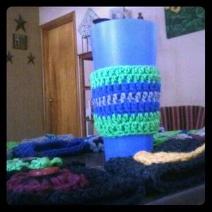 Crochet coffee cozy set of 4
